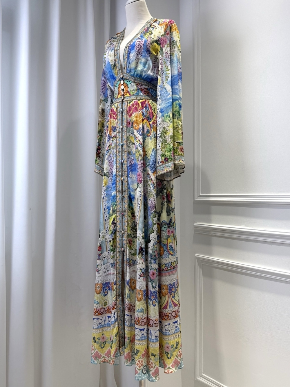 Camilla kimono sleeve dress with shirring detail - Picture 9 of 15